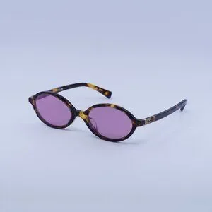 Miu Miu MU04ZSF VAU50D Sunglasses Honey Havana Oval Frame Miu Miu MU 04ZSF Oval Sunglasses For Women main image 3